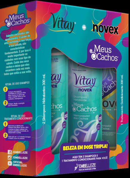 07392 - Kit Meus Cachos 2 shampoos