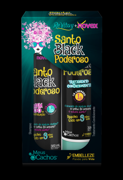 Kit Santo Black Shampoo
