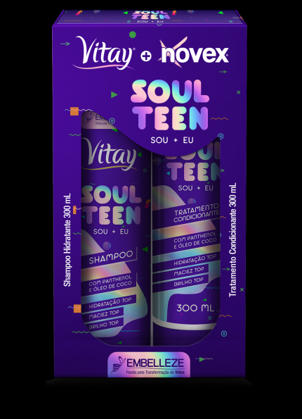 Kit Shampoo Tratamento Condicionante Soul Teen Toin
