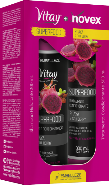 7284 - Vitay Novex Superfood Pitaya&GojiBerry Sh+Trat Cond Kit