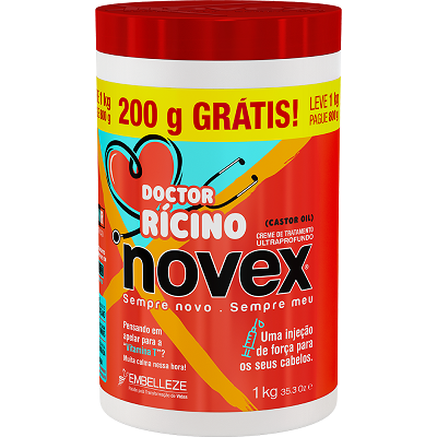 5524 -  Novex Doctor Ricino Cr Trat Cond 1kg Gratis 200g