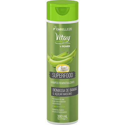7180 - Vitay Superfood Biomassa de Banana Shampoo 300mL