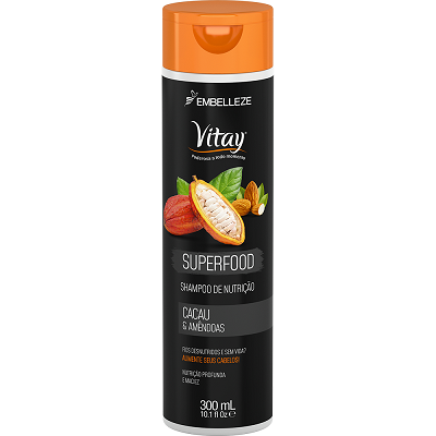 7176 -  Vitay Superfood Cacau&Amendoas Shampoo 300mL