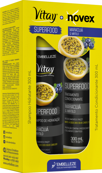 7282 - Vitay Novex Superfood Maracuja&Mirtilo Sh+Trat Cond Kit